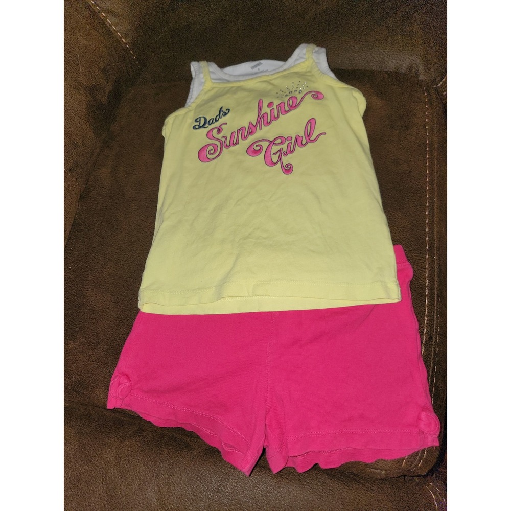 Gymboree cape cod cutie dad's sunshine girl top size 8 shorts size 7